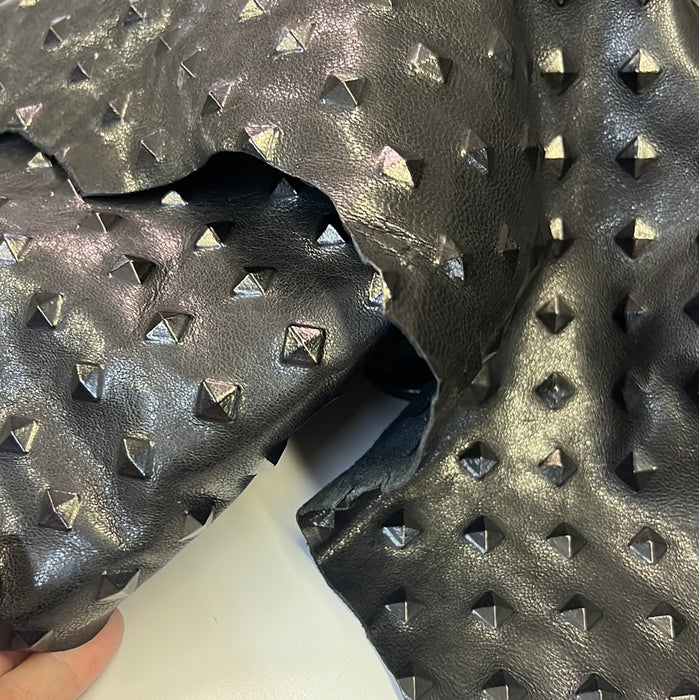 Leather STUD Embossed Goatskin Leather