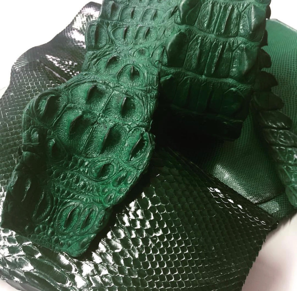Leather Hide Skin Crocodile Backs