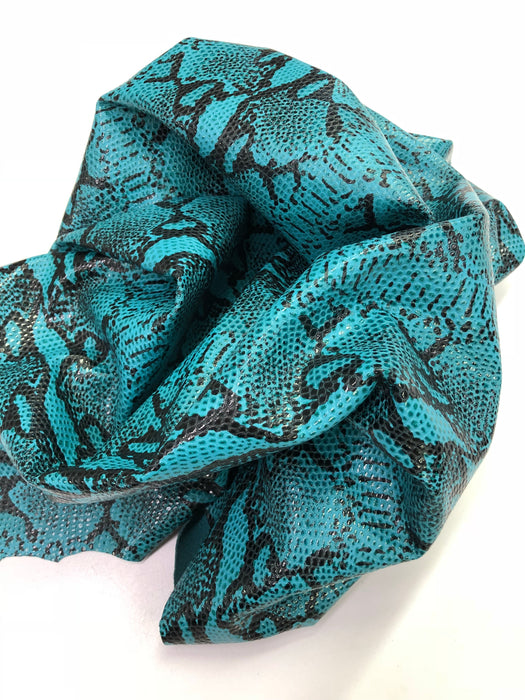 Python Printed Lambskin Leather