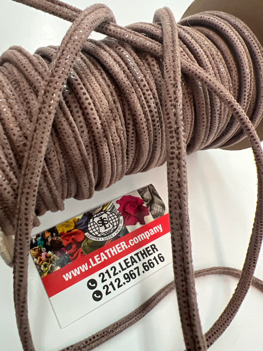 Genuine Leather Drawstring Leather trim, sold by yard