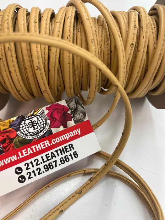 Genuine Leather Drawstring Leather trim, sold by yard