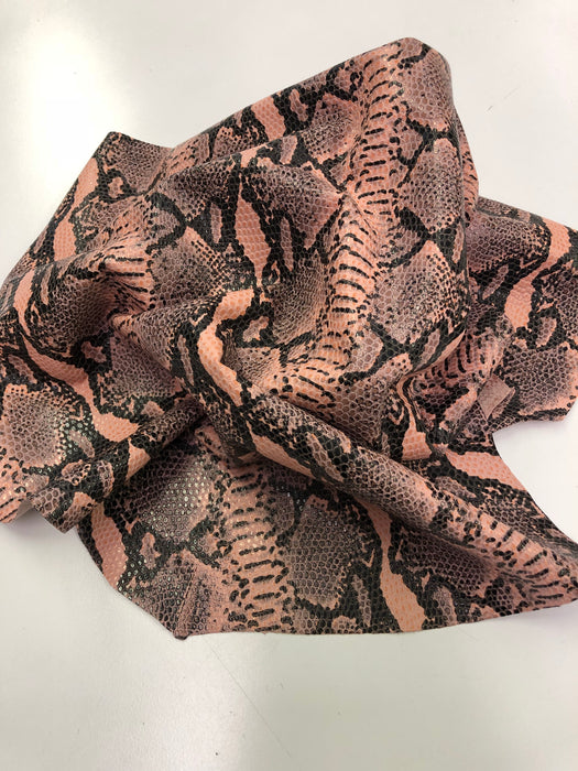 Python Printed Lambskin Leather