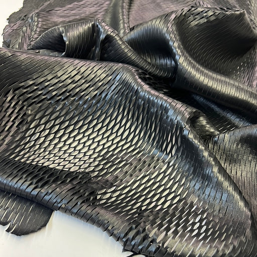 Laser Cut Fishnet Lambskin