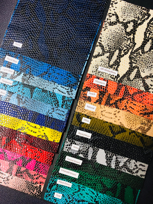 Python Printed Lambskin Leather